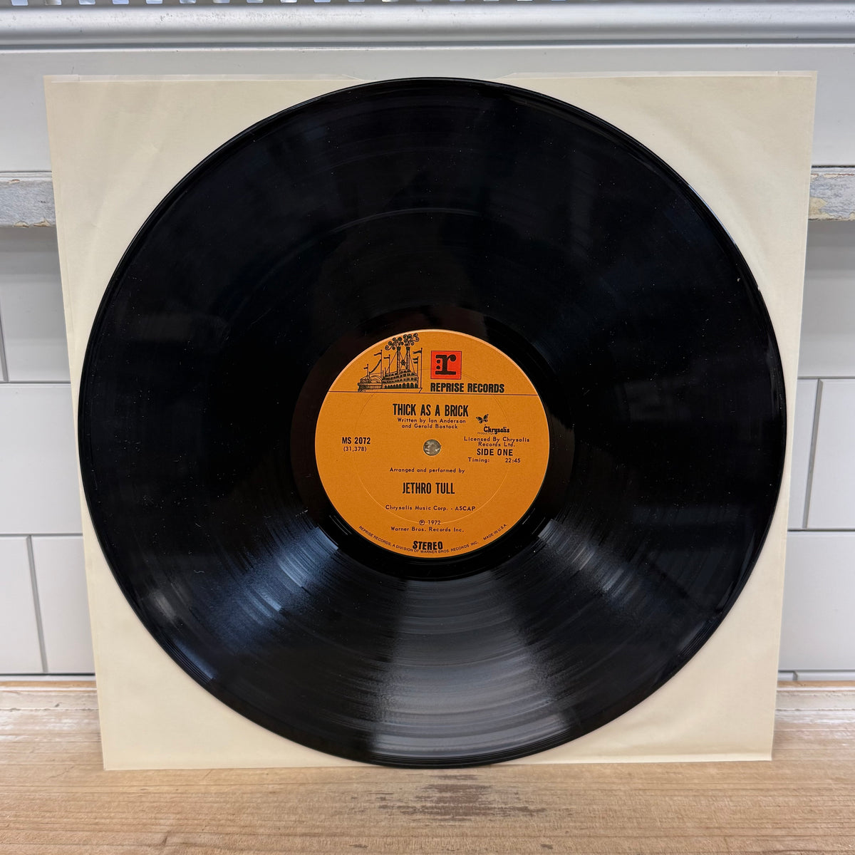 Jethro Tull Thick as a Brick Vinyl Record, 1972 – MS 2072