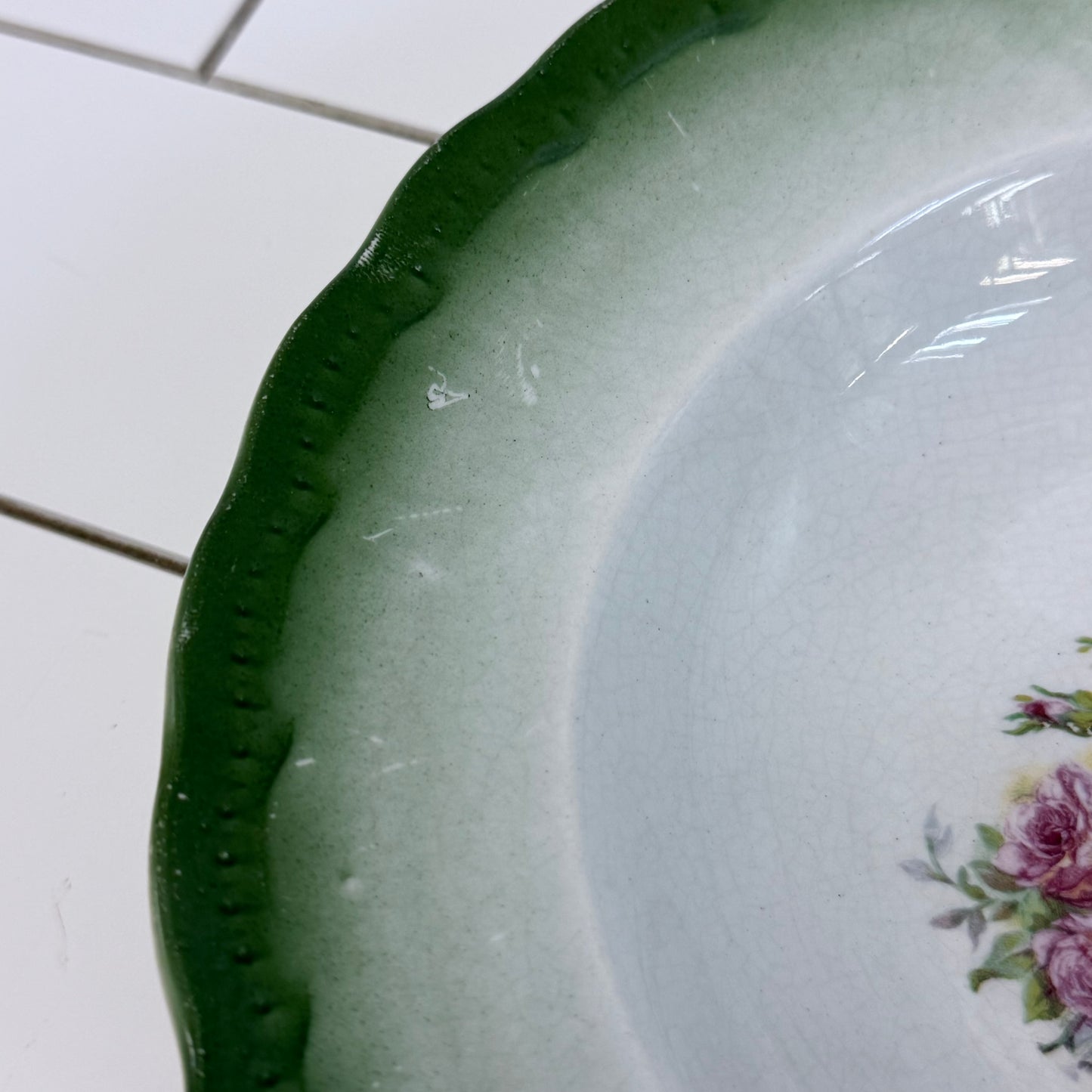Empire Pottery Imperial China Soup Bowls Set of 4 Antique c.1890s