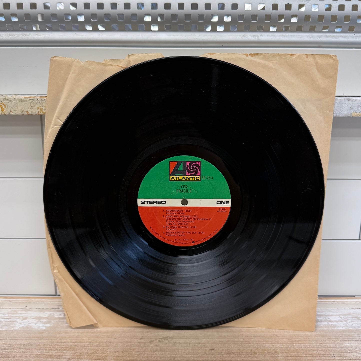 Yes Fragile Vinyl Record, 1972