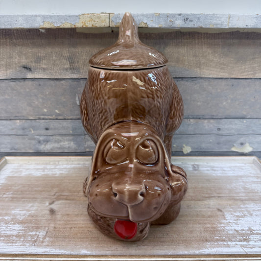 McCoy Pottery Thinking Hound Dog Cookie Jar, #0272