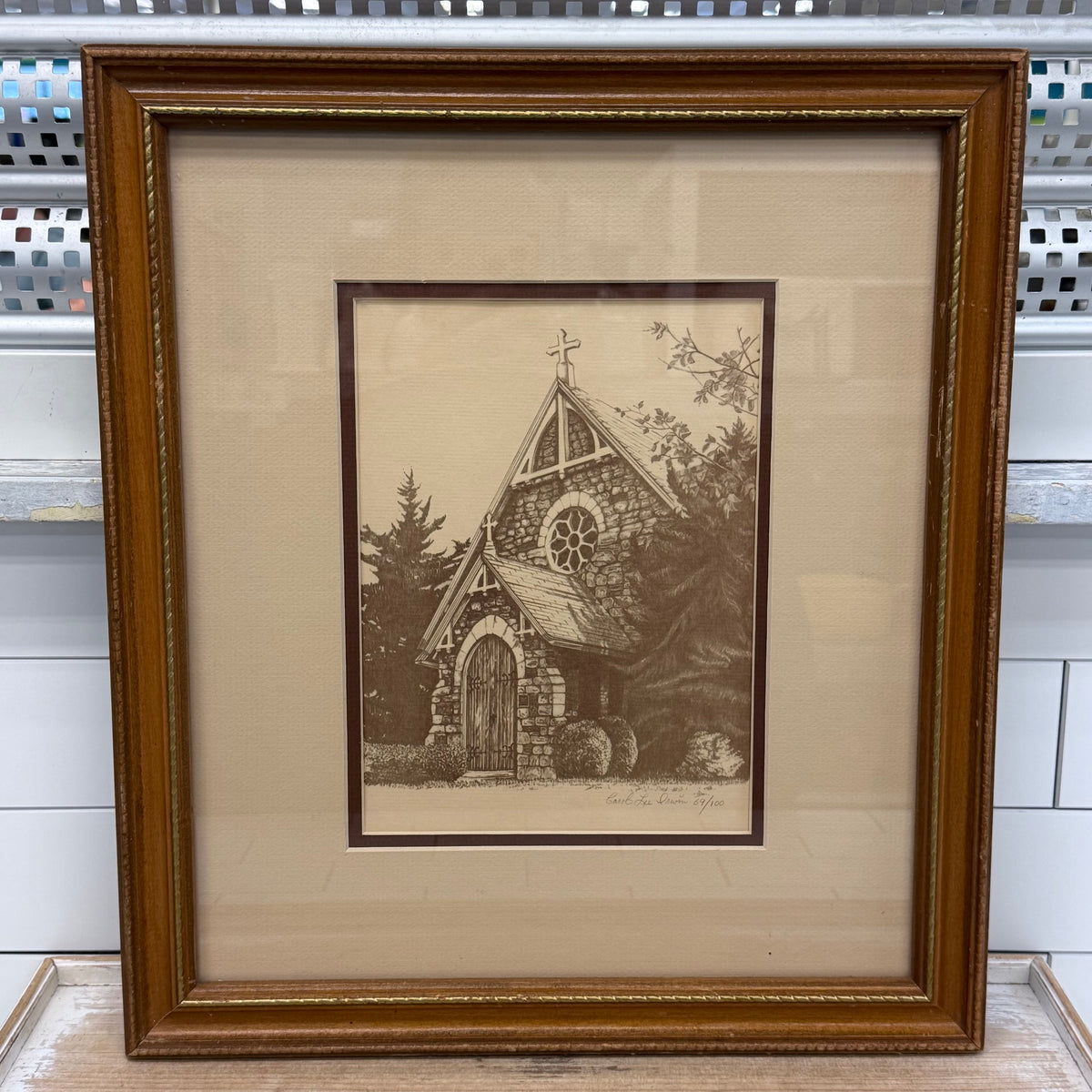 Carol Lee Irwin Stone Chapel Signed Limited Edition Print