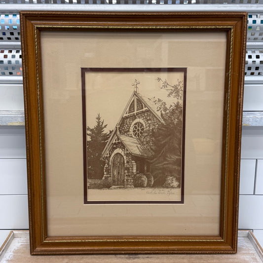 Carol Lee Irwin Stone Chapel Signed Limited Edition Print
