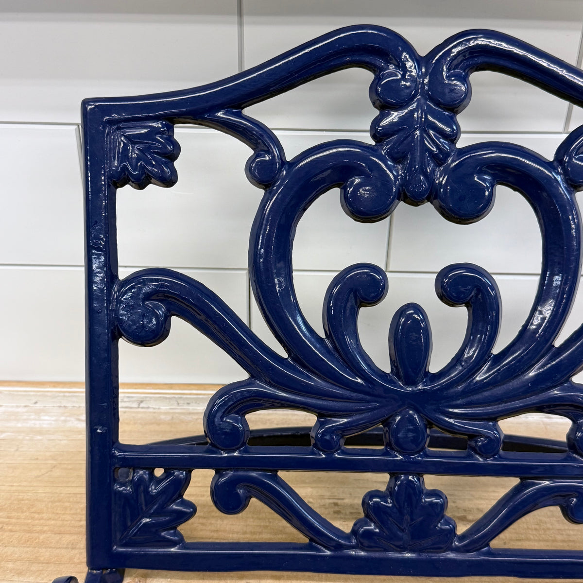 Ornate Cast Iron Cookbook Stand