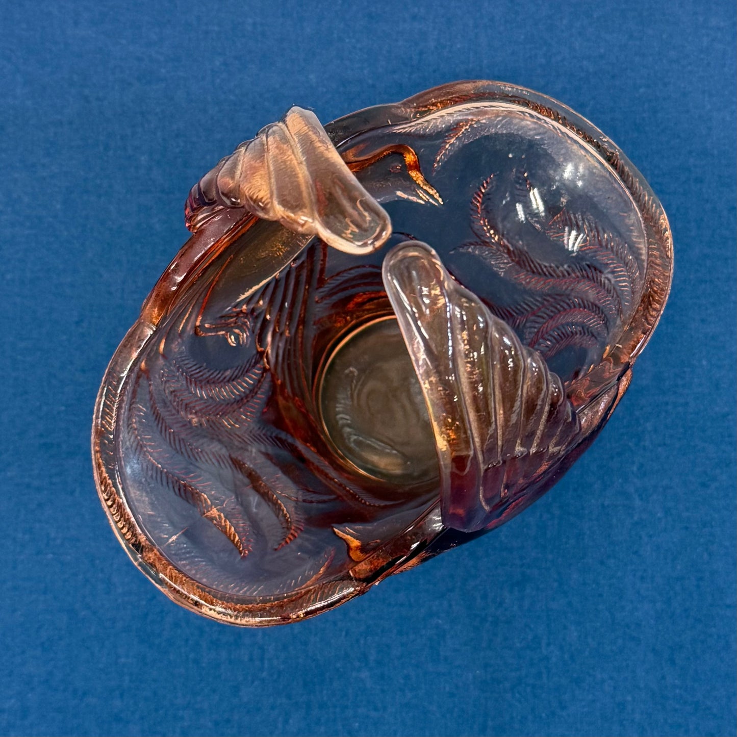 Indiana Glass Empress Bird of Paradise Basket