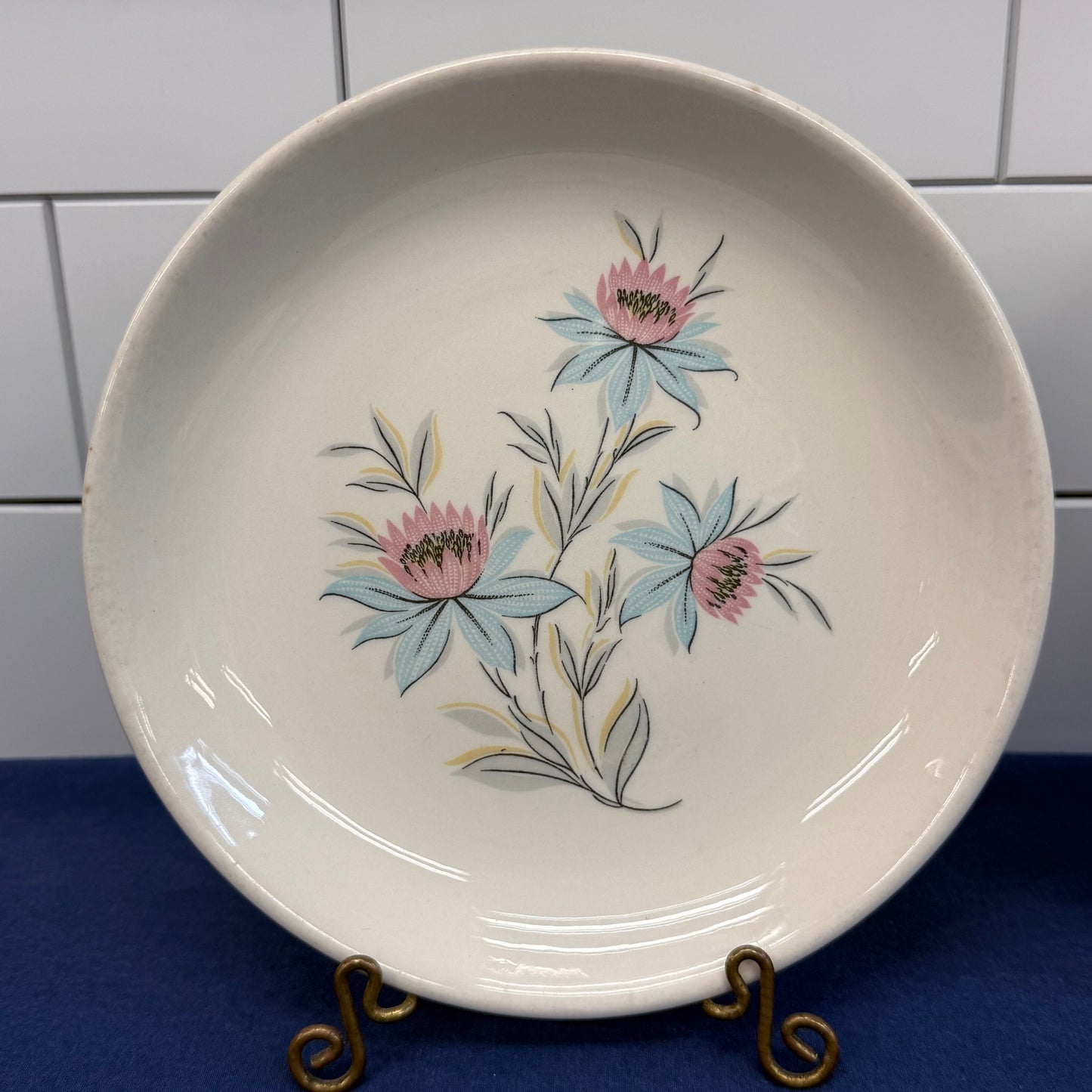 Steubenville Pottery Fairlane Plate & Bowl, Serves 4