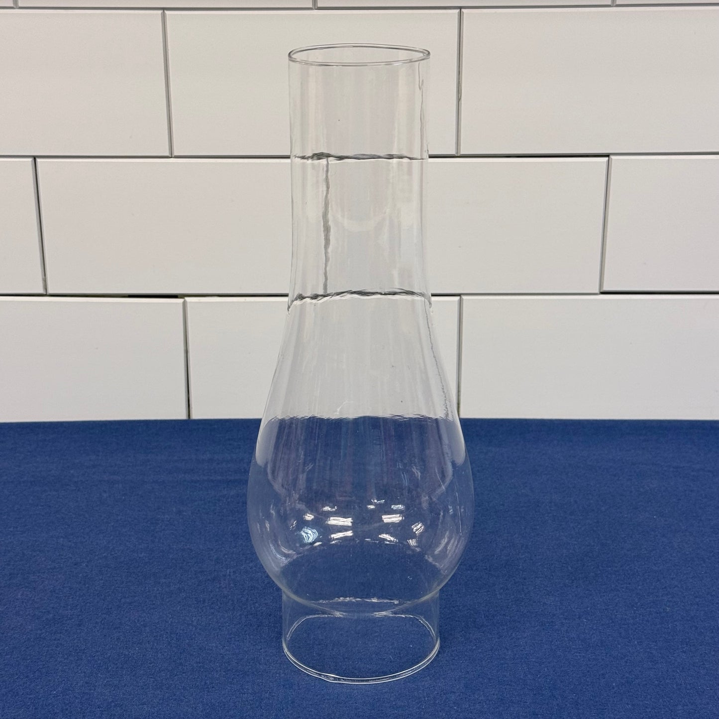 Purple Glass Finger Loop Oil Lamp Electrified c.1900s