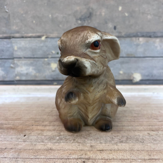 Rabbit Figurine, Bisque Porcelain