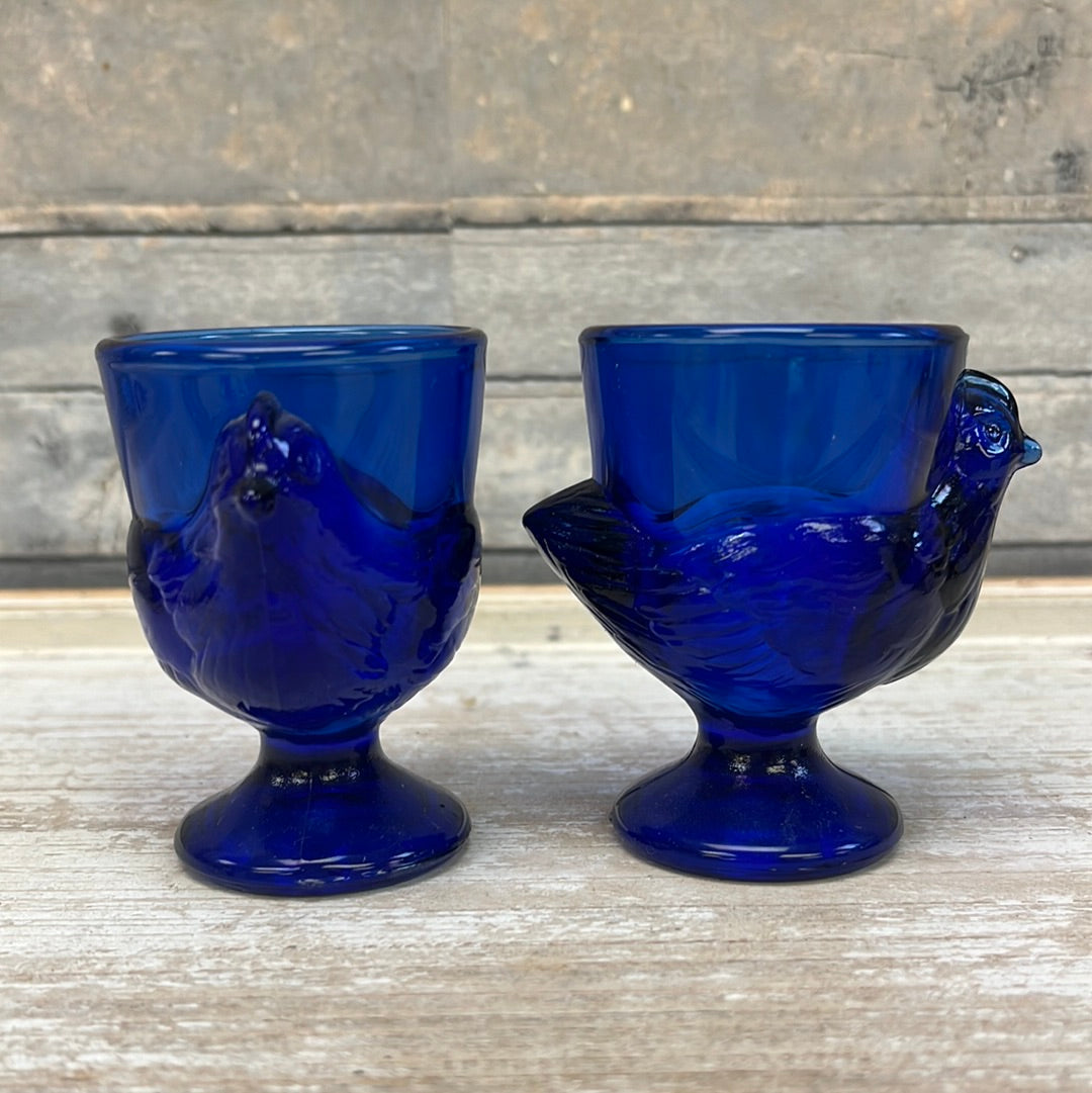 Vintage Blue Decorative Art Glass Selection