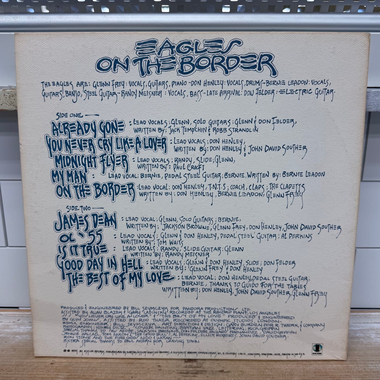 Eagles On the Border Vinyl Record LP 1974 #7E-1004