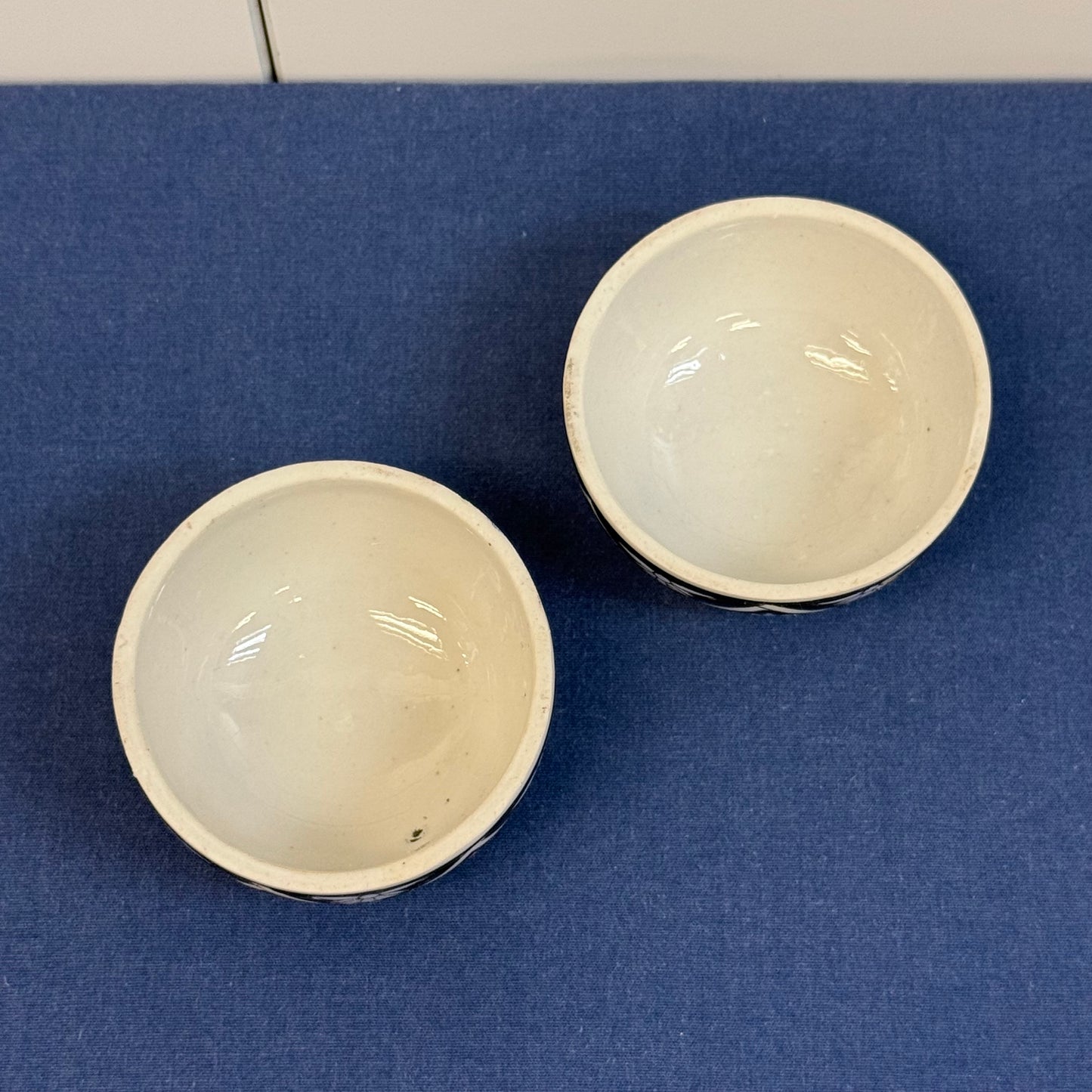 Toyo Porcelain Ginger Jars Bird & Dragonfly Set of 2 Japan