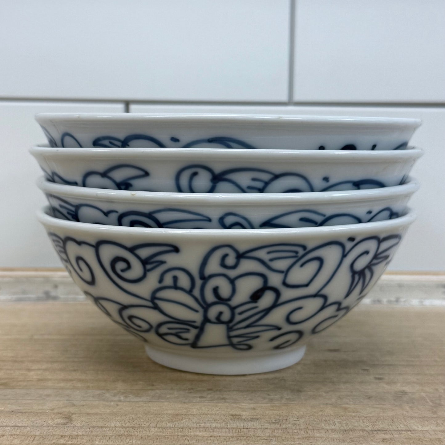 Boston Warehouse Double Happiness Bowls Set of 4