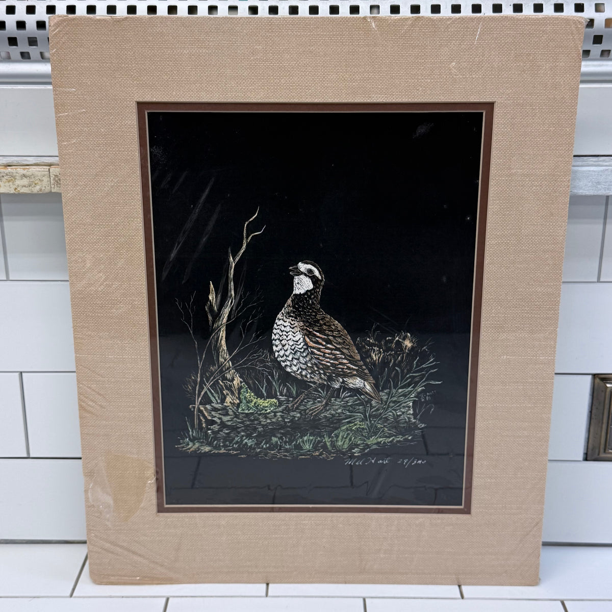 Mel Hart Mr. Bob Quail Signed Limited Edition Print 29/340 1986