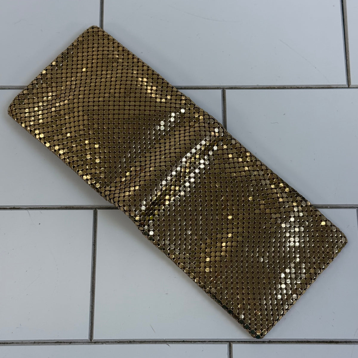Whiting & Davis Gold Mesh Wallet 1960s