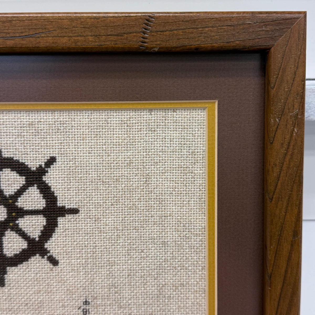 God and the Shipbuilder Kipling Cross Stitch Art 1981
