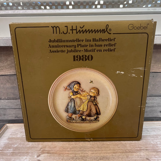 Goebel Hummel Anniversary Spring Dance Plate in Box, 1980