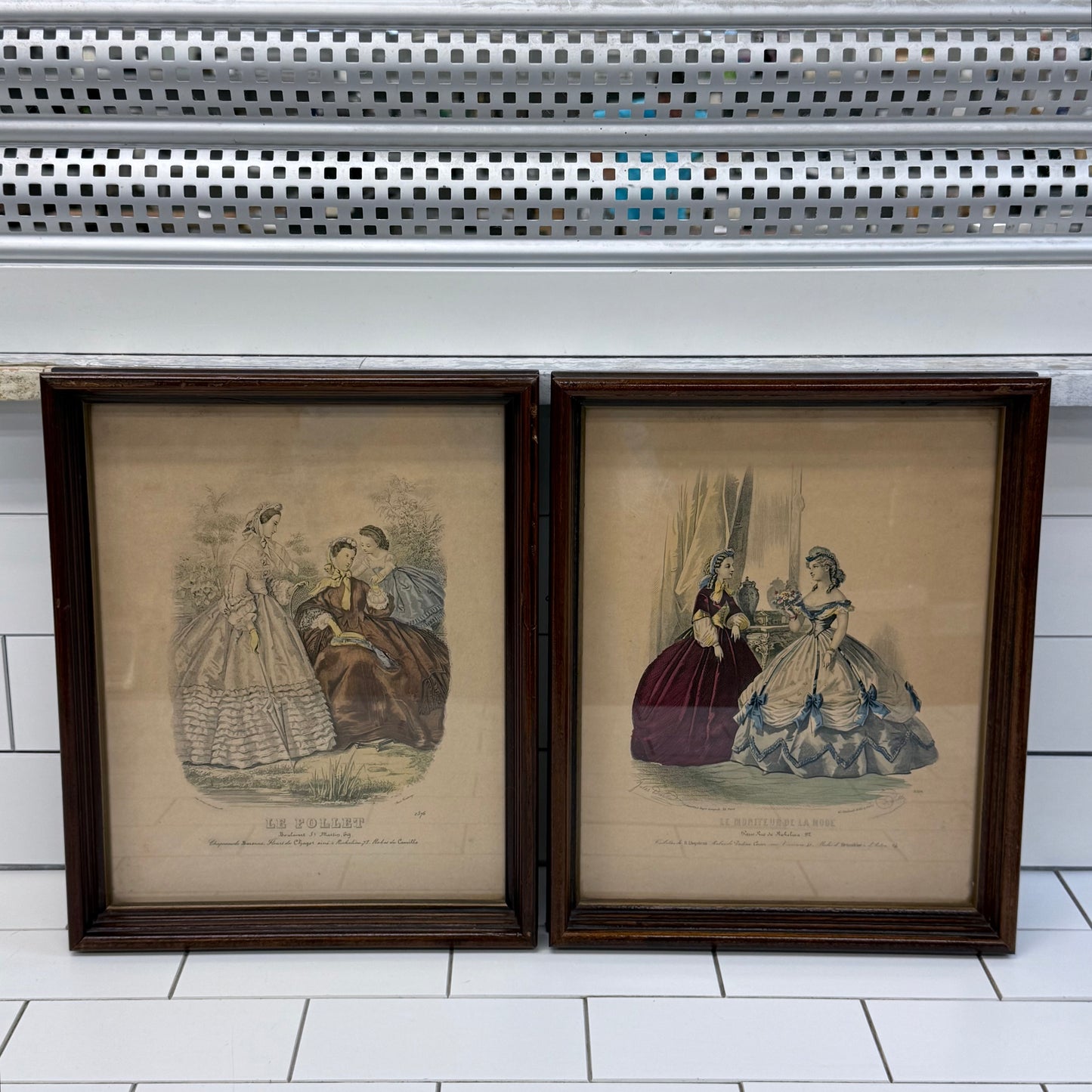 Le Follet & Le Moniteur de La Mode Framed Prints Set of 2