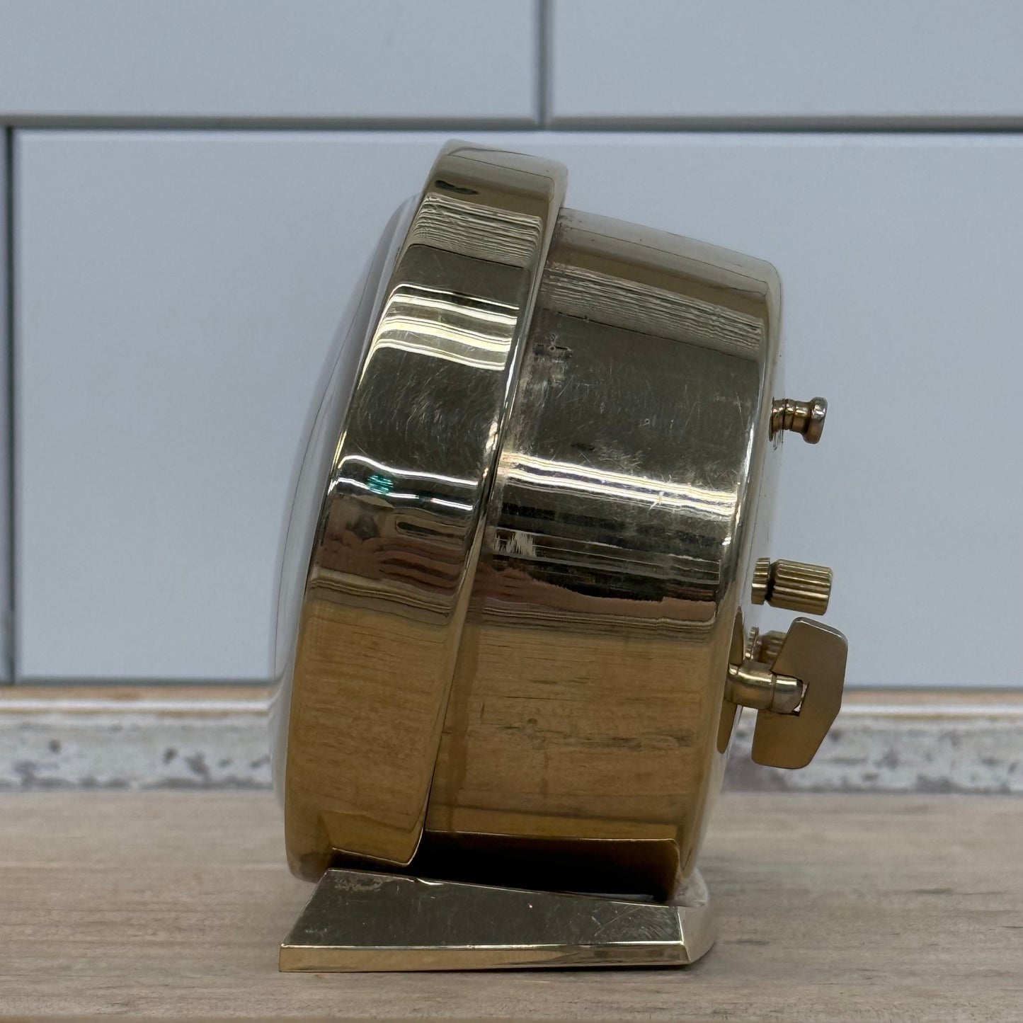 Westclox Baby Ben 22K Gold Finish Alarm Clock Tested Works