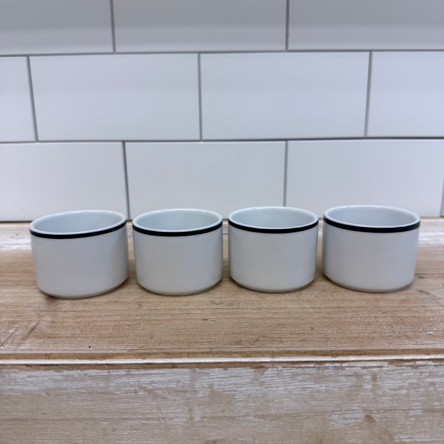 Dansk Bistro Christianshavn Blue Cup & Saucer Set of 4