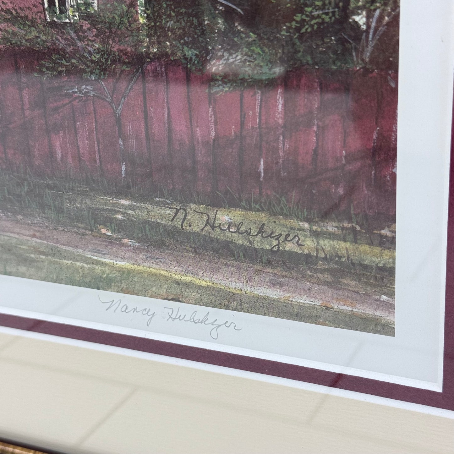 N. Hulshizer Isham Goddin Shop Williamsburg Print 1990s