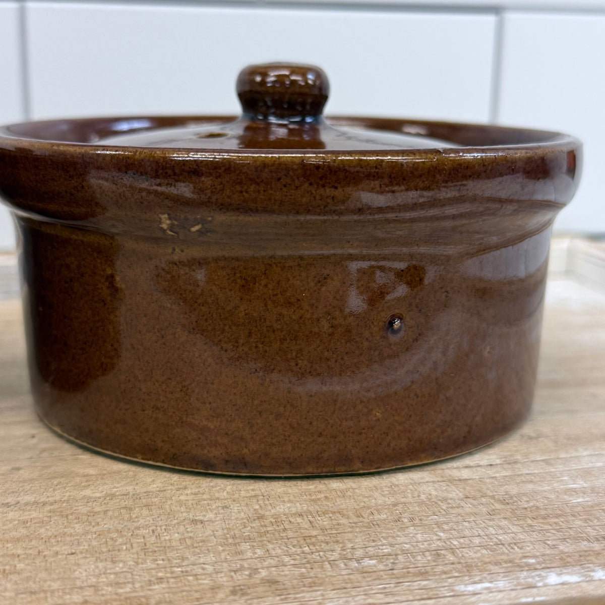 Pearson’s Chesterfield Lidded Stoneware Crocks Set of 3