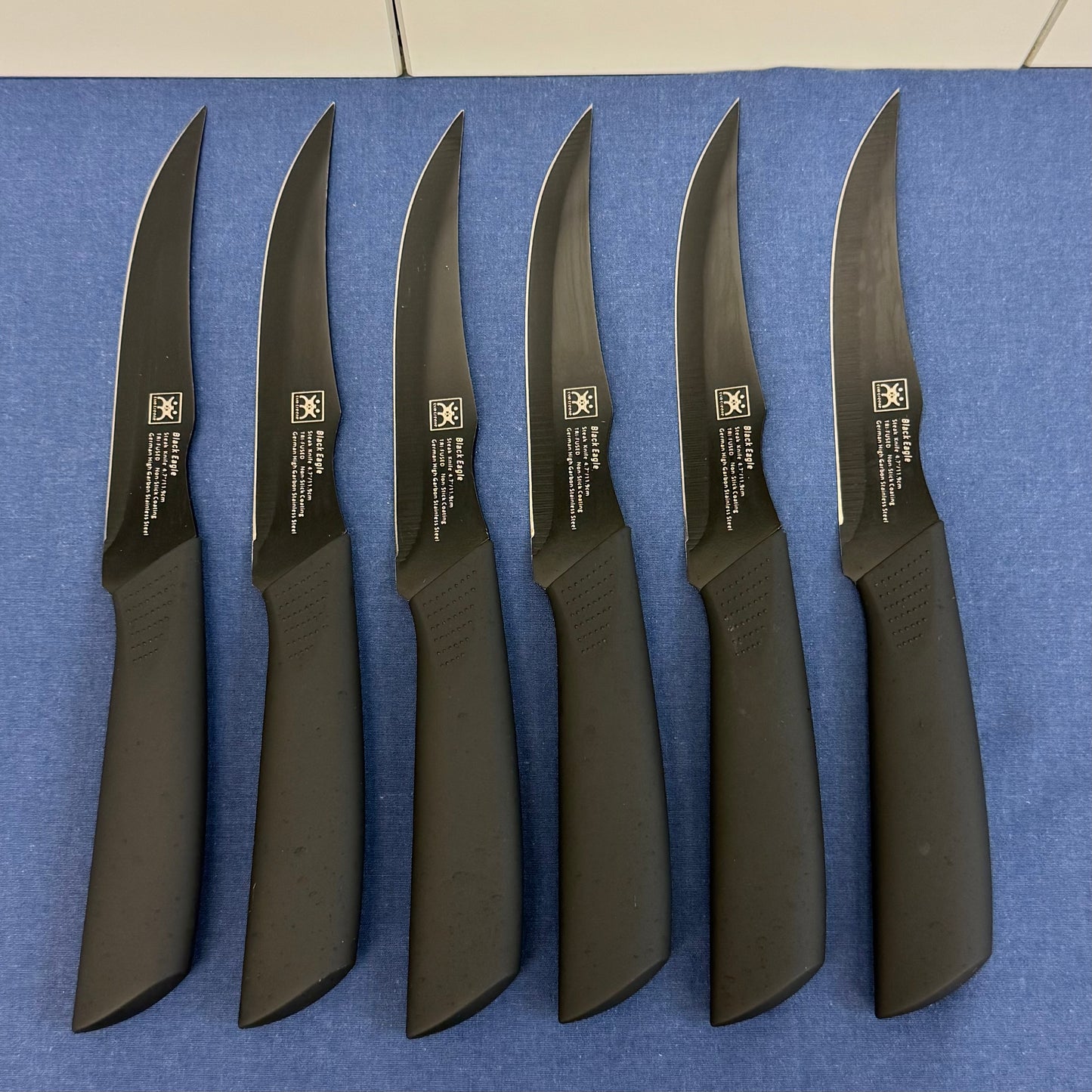 CuoCreate Steak Knives Set of 6 High Carbon Steel