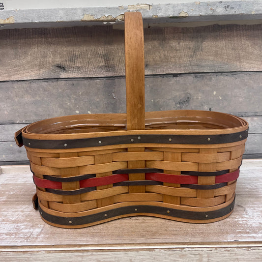 Bradford Basket Co. Divided Basket, Signed 1998