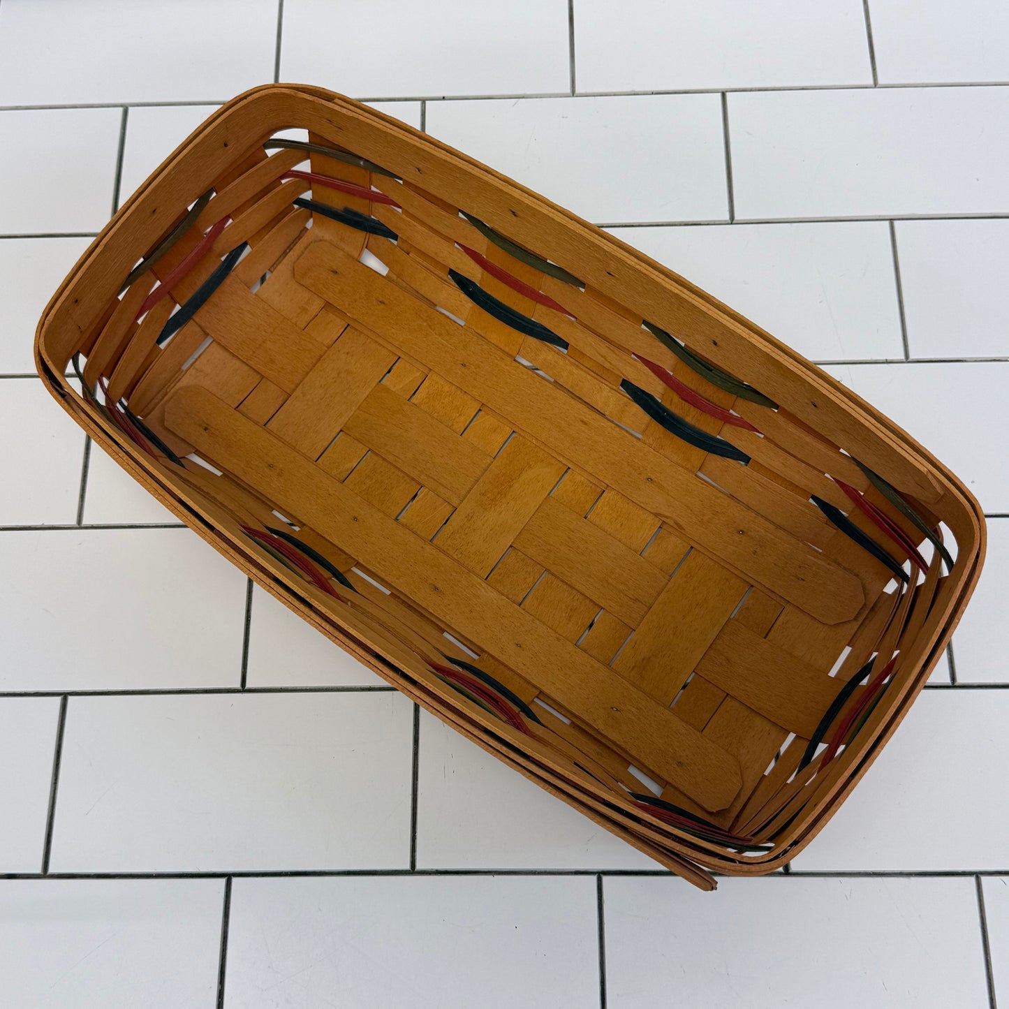Longaberger Woven Traditions Bread Basket Signed 1999 USA