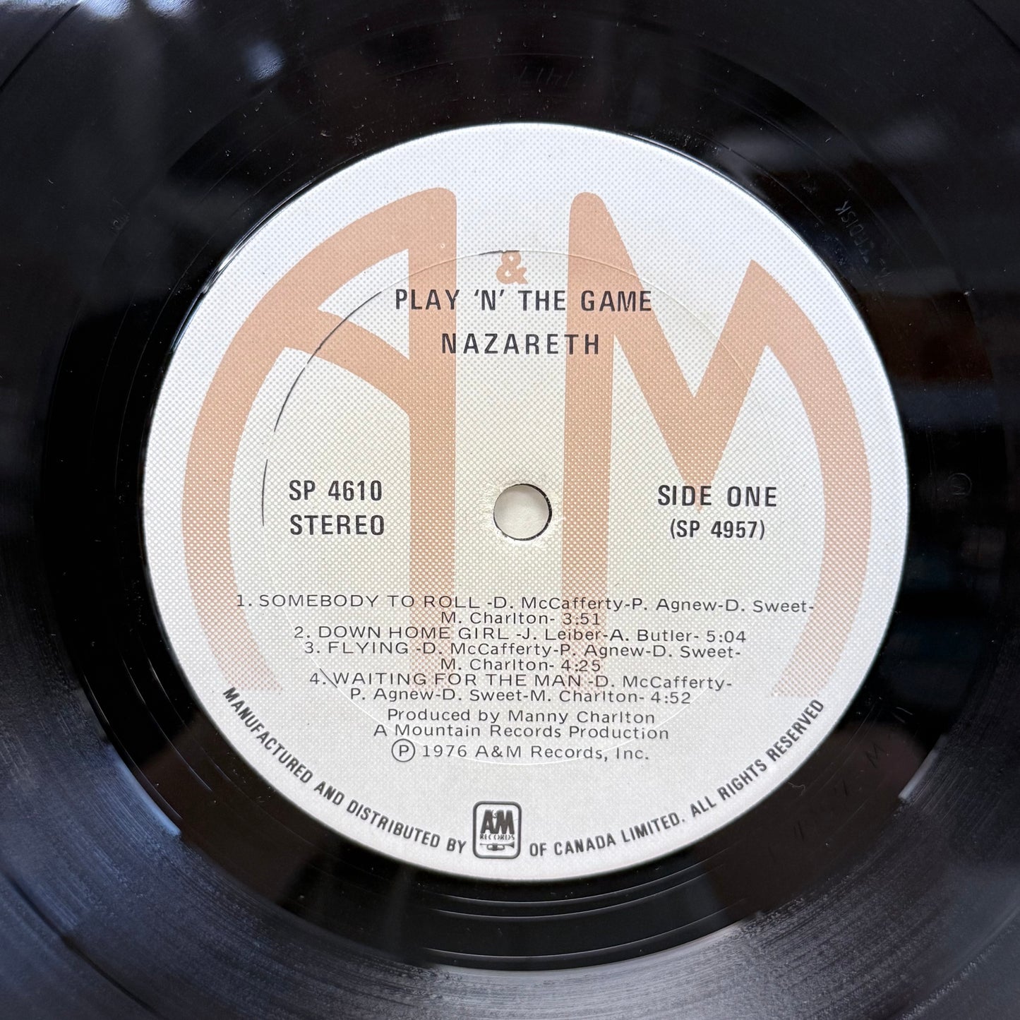 Nazareth Play 'N' The Game Vinyl Record LP 1976 #SP4610