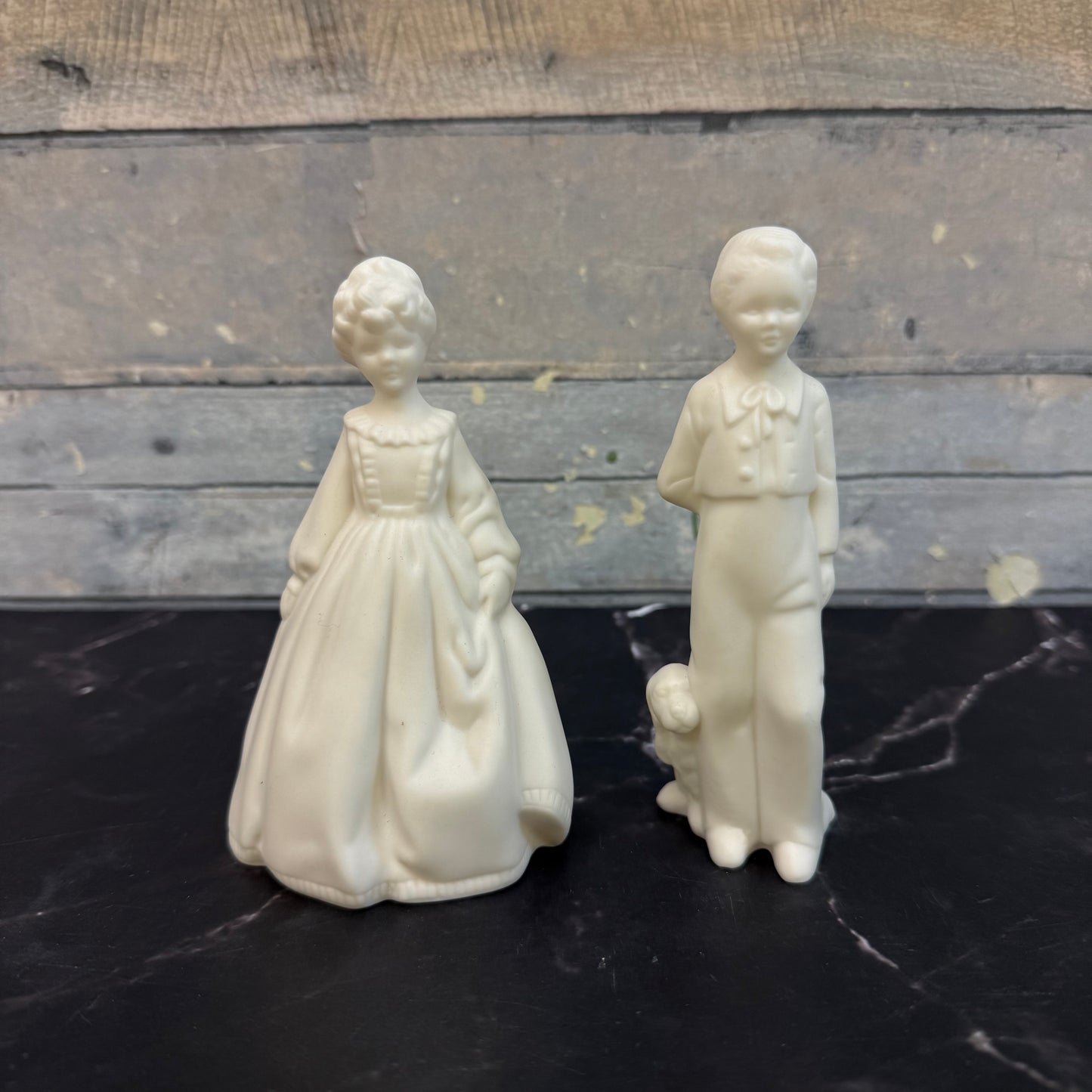 House of Litz Kathie & Donnie Bisque Figurines, Set of 2