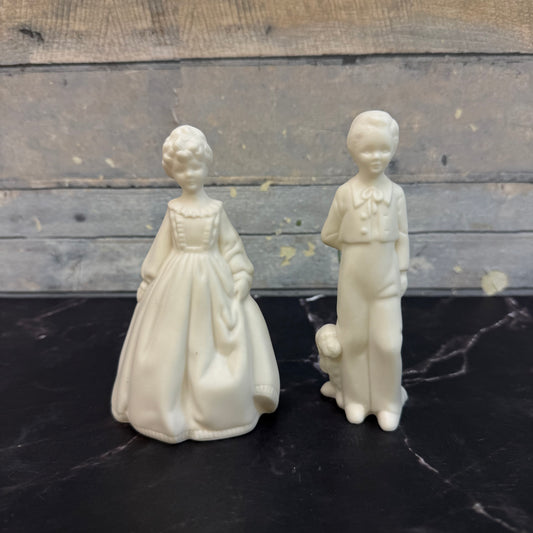 House of Litz Kathie & Donnie Bisque Figurines, Set of 2