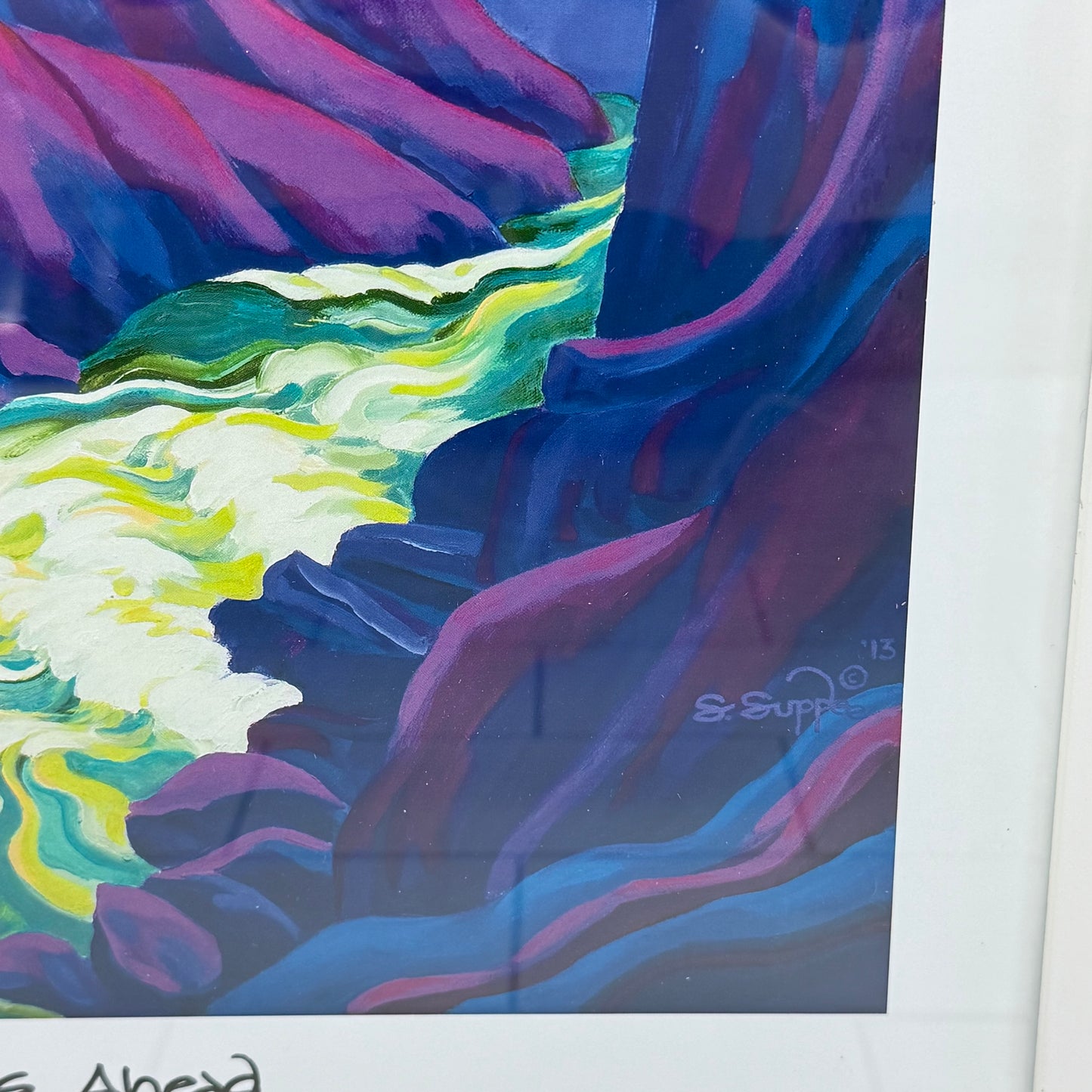 Serena Supplee Rapids Ahead Giclée, Signed 2013