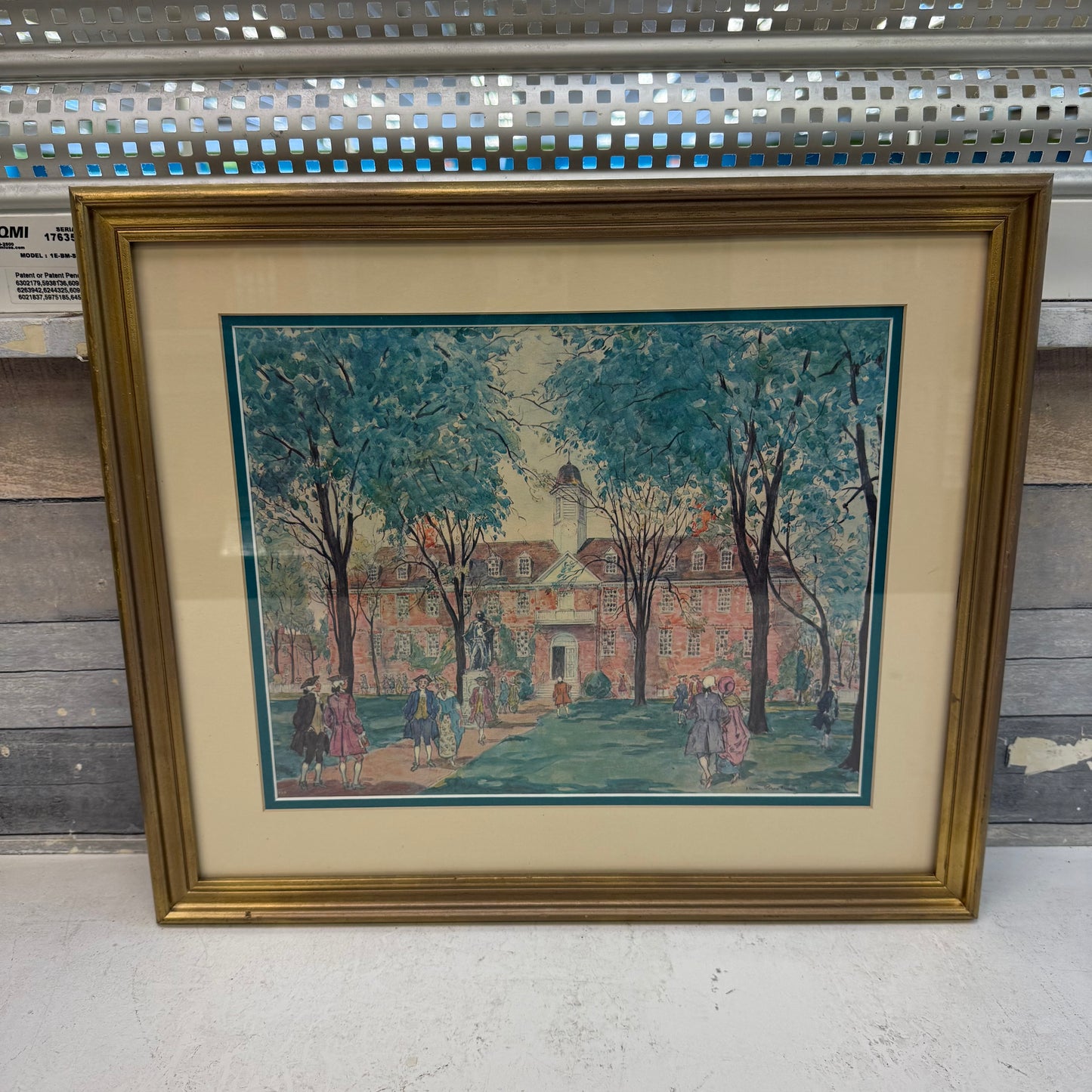 James Preston Wren Building Williamsburg Art Print, 1939