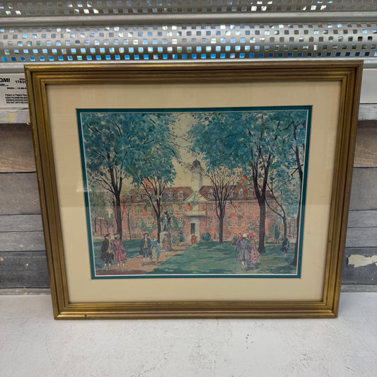 James Preston Wren Building Williamsburg Art Print, 1939