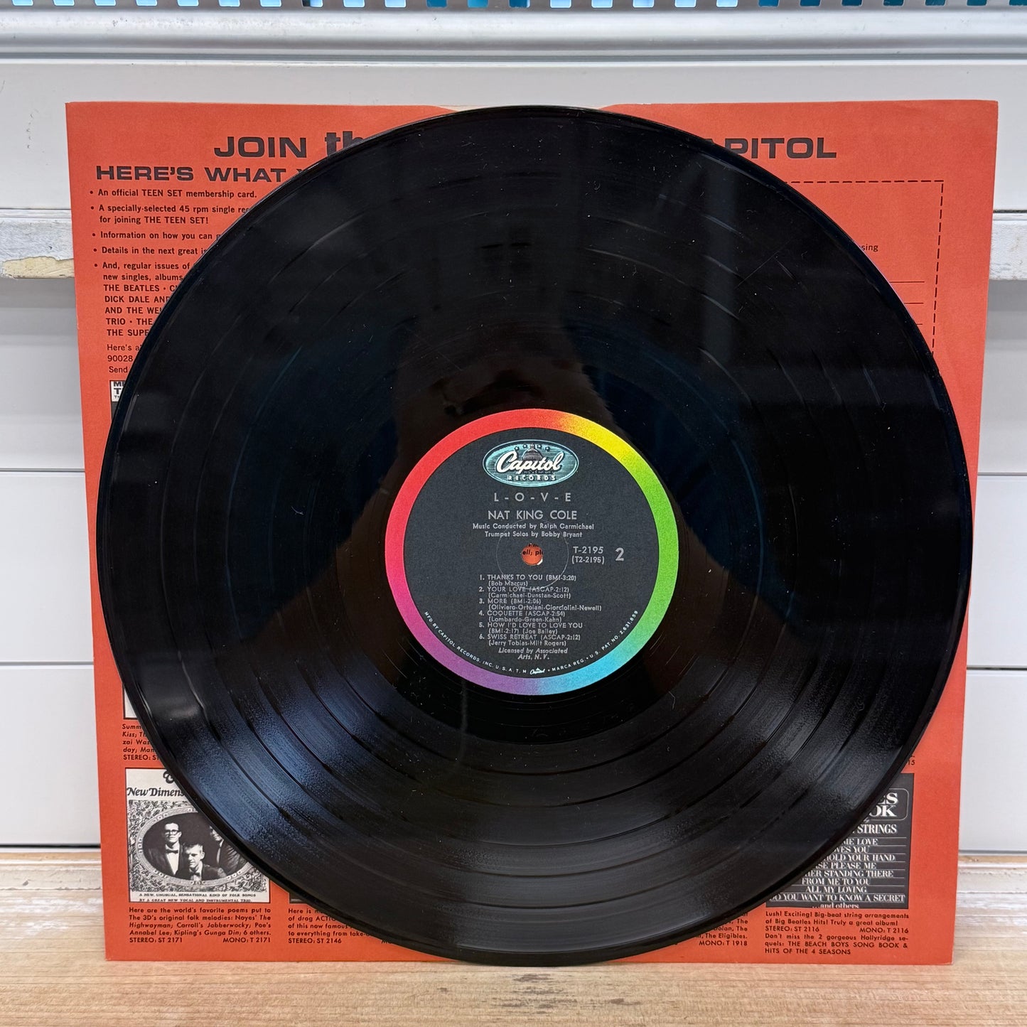 Nat King Cole L-O-V-E Vinyl Record LP 1965 #T-2195