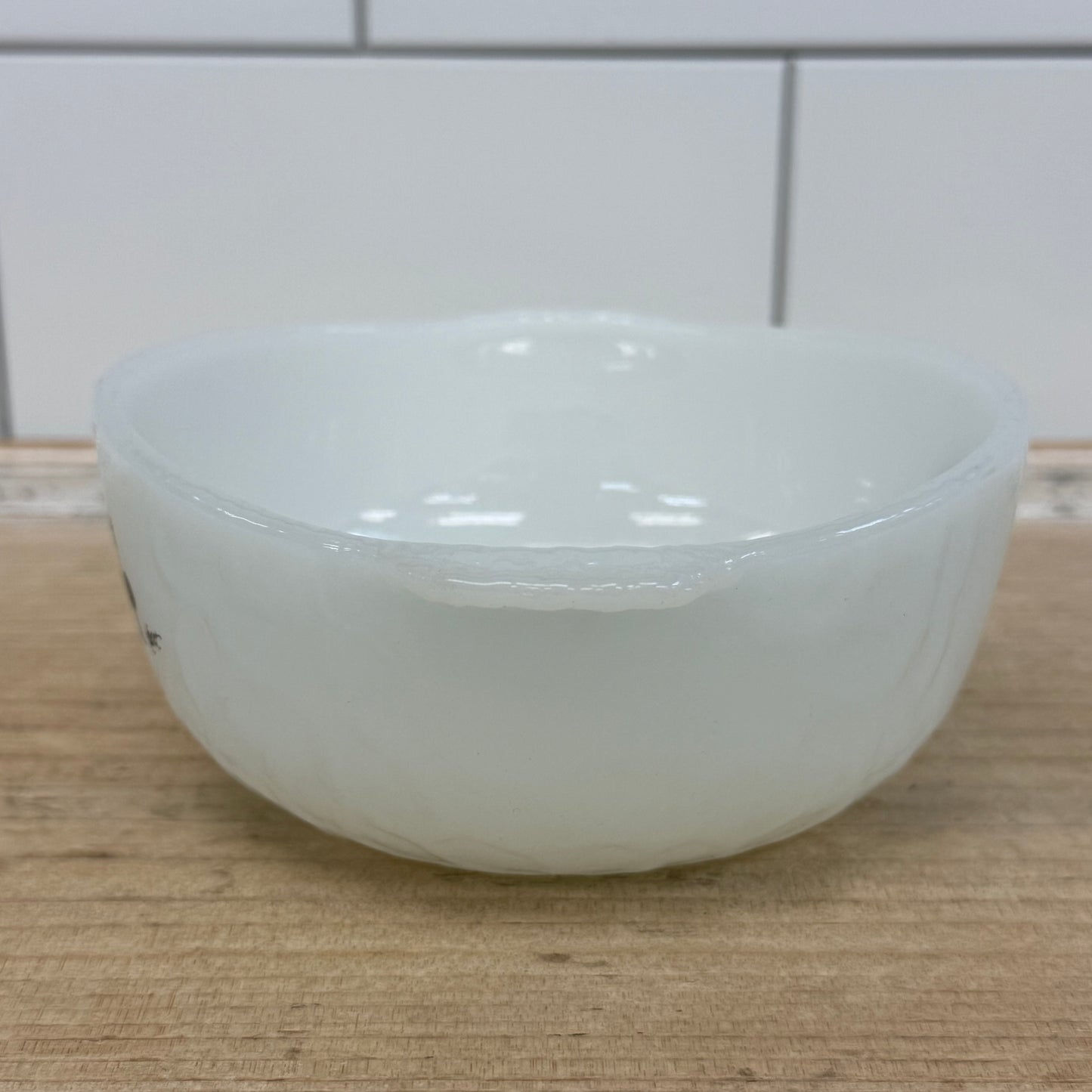 Fire-King B.C. Johnny Hart Milk Glass Cereal Bowls Set of 4