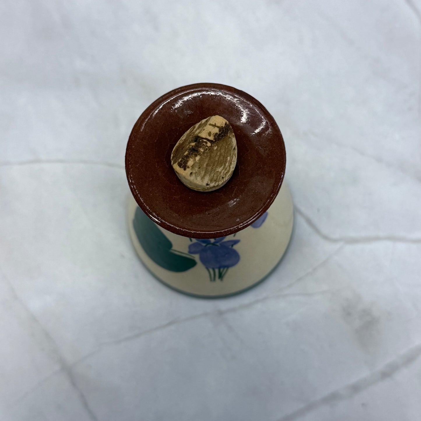 Torquay Pottery Devon Violets Perfume Bottle, Mottoware