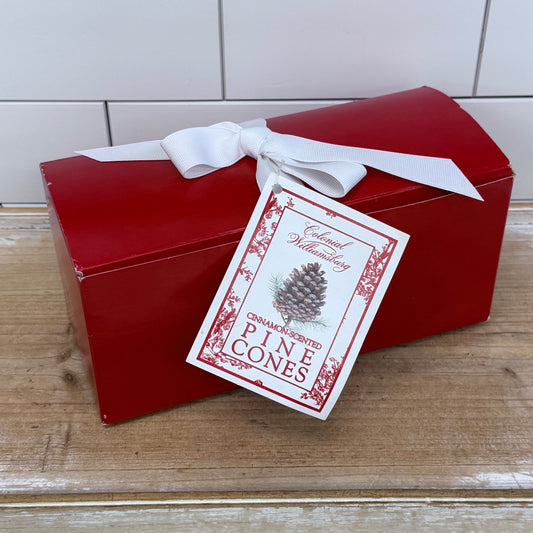 Colonial Williamsburg Cinnamon Scented Pine Cones Boxed