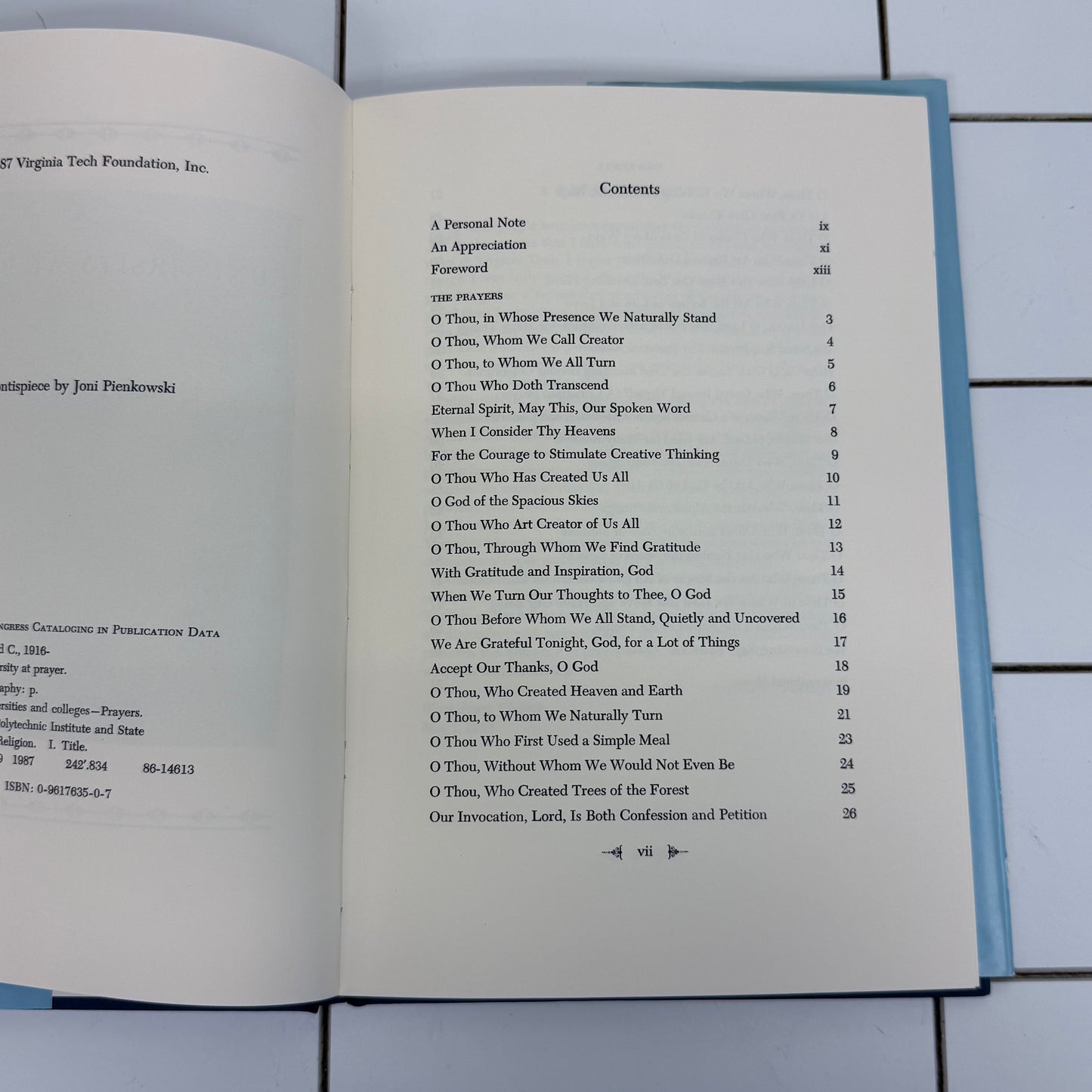 Alfred C Payne A University at Prayer Signed 1st Ed Book 1987