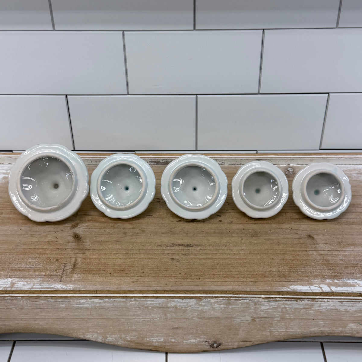 T. Delft's Bleau Floral Ceramic Kitchen Canisters Set of 5