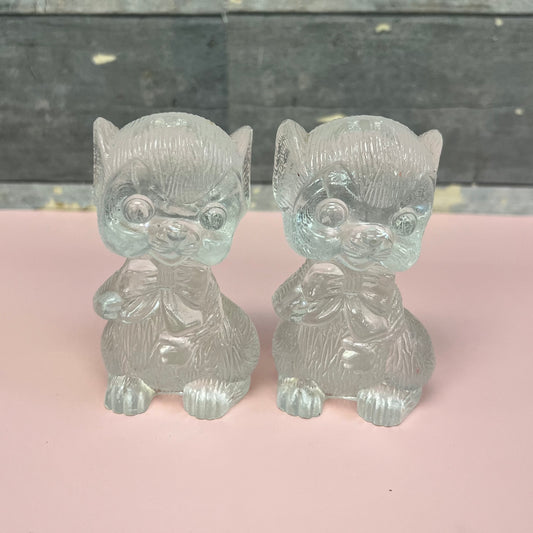 Lucite Mice Salt & Pepper Shaker Set