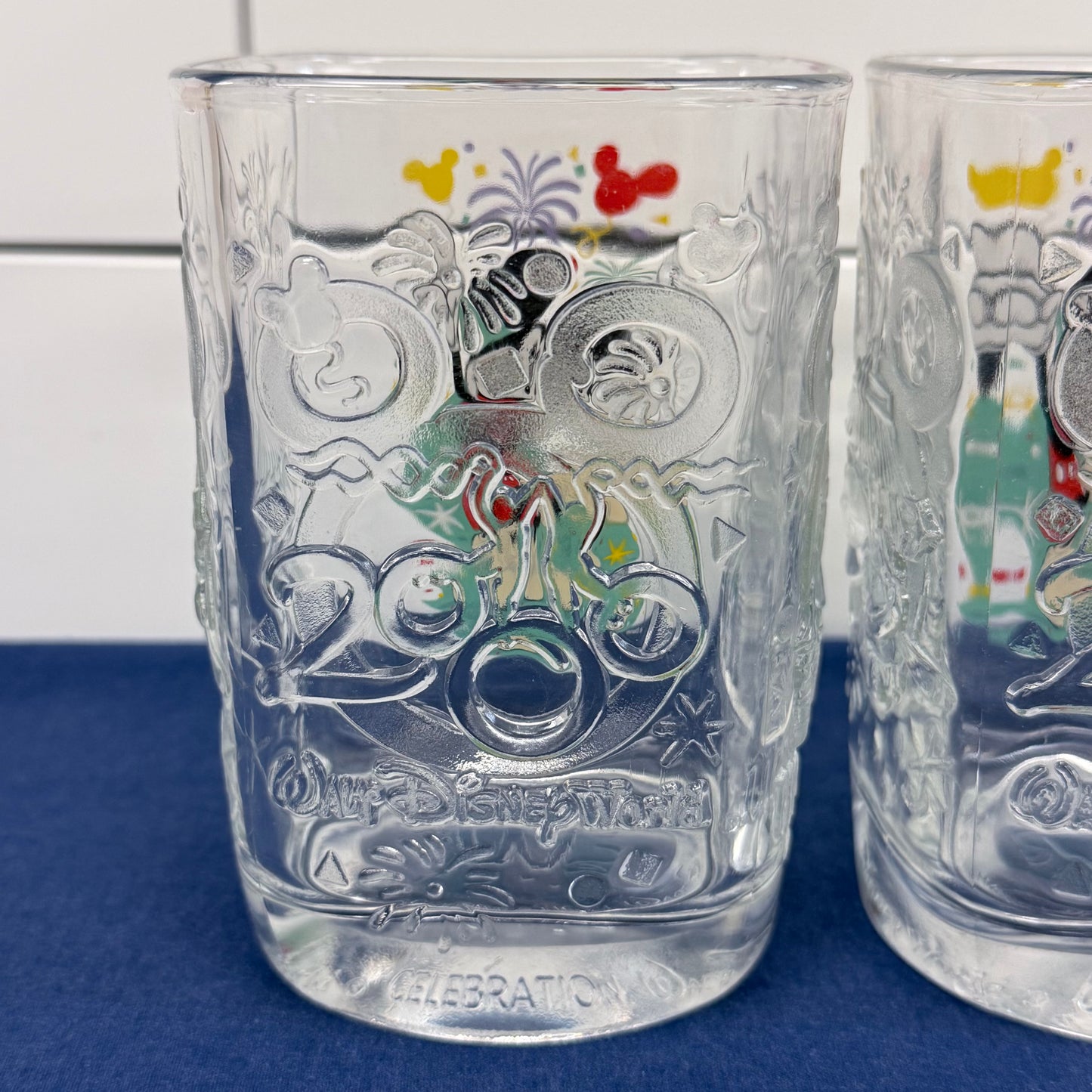 McDonald's Disney World Celebration 2000 Magic Kingdom Glasses Set of 4