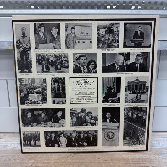 John Fitzgerald Kennedy A Memorial Album Vinyl Record, 1963
