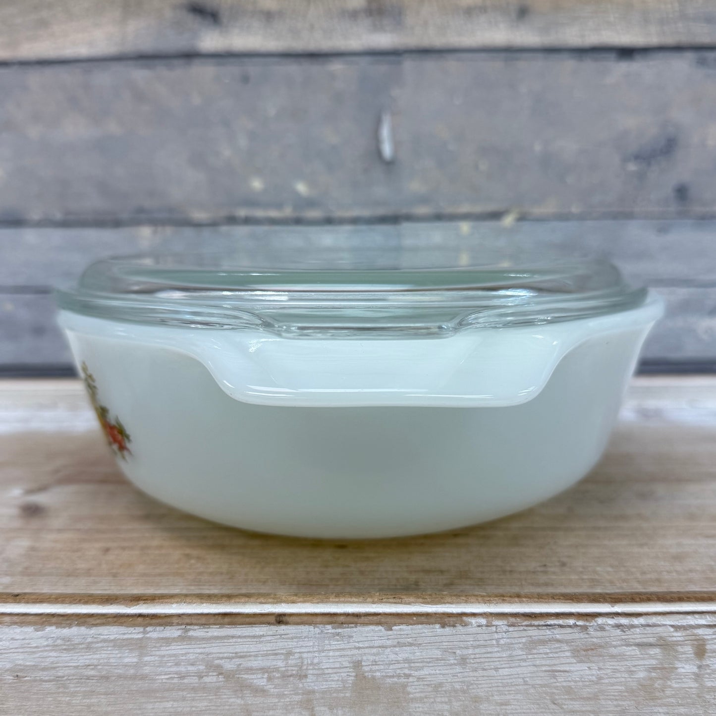 Hocking & Fire King Harvest Vegetable  Casserole Dish, Set of 2