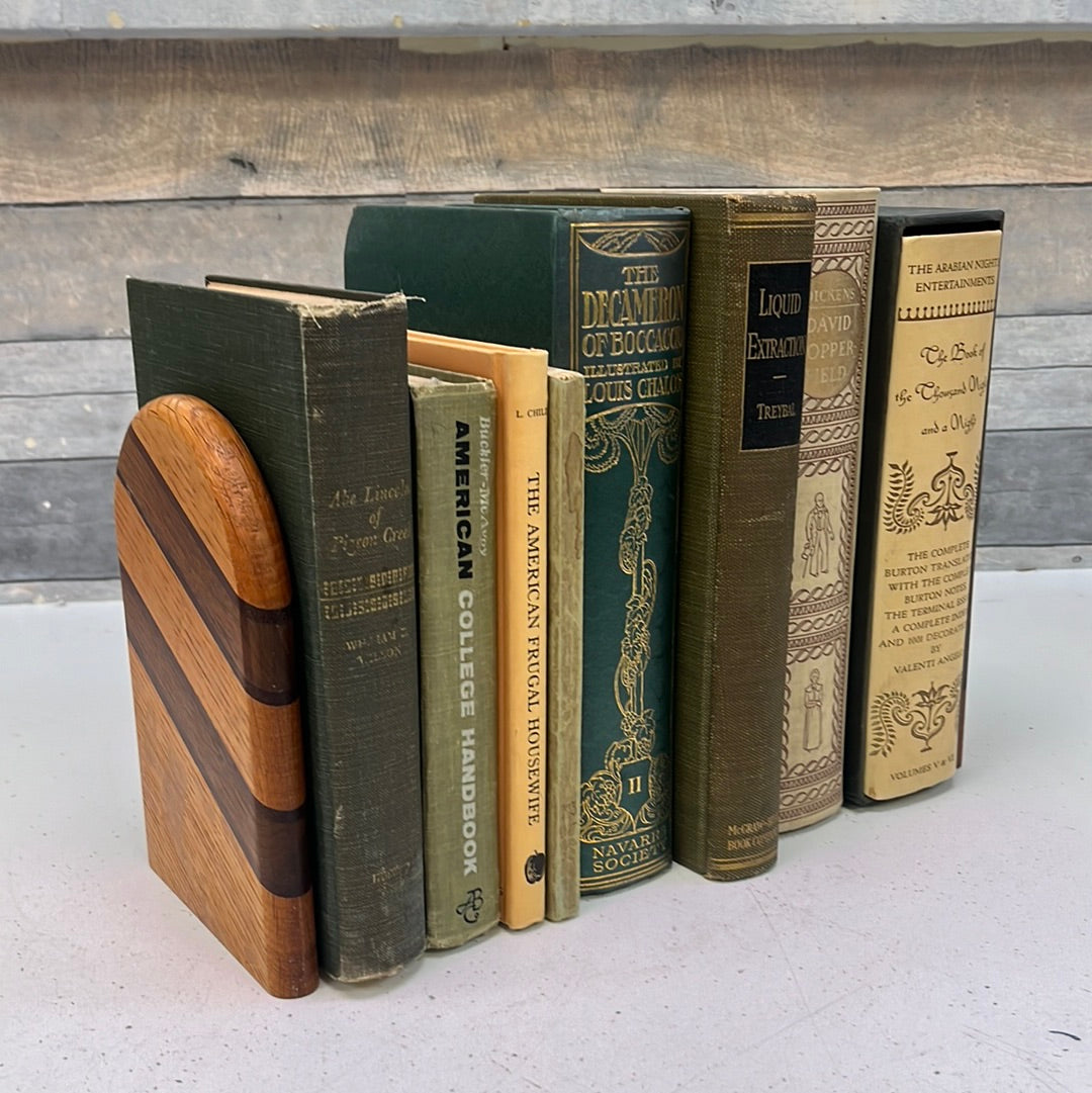 MCM Two-Tone Bookends