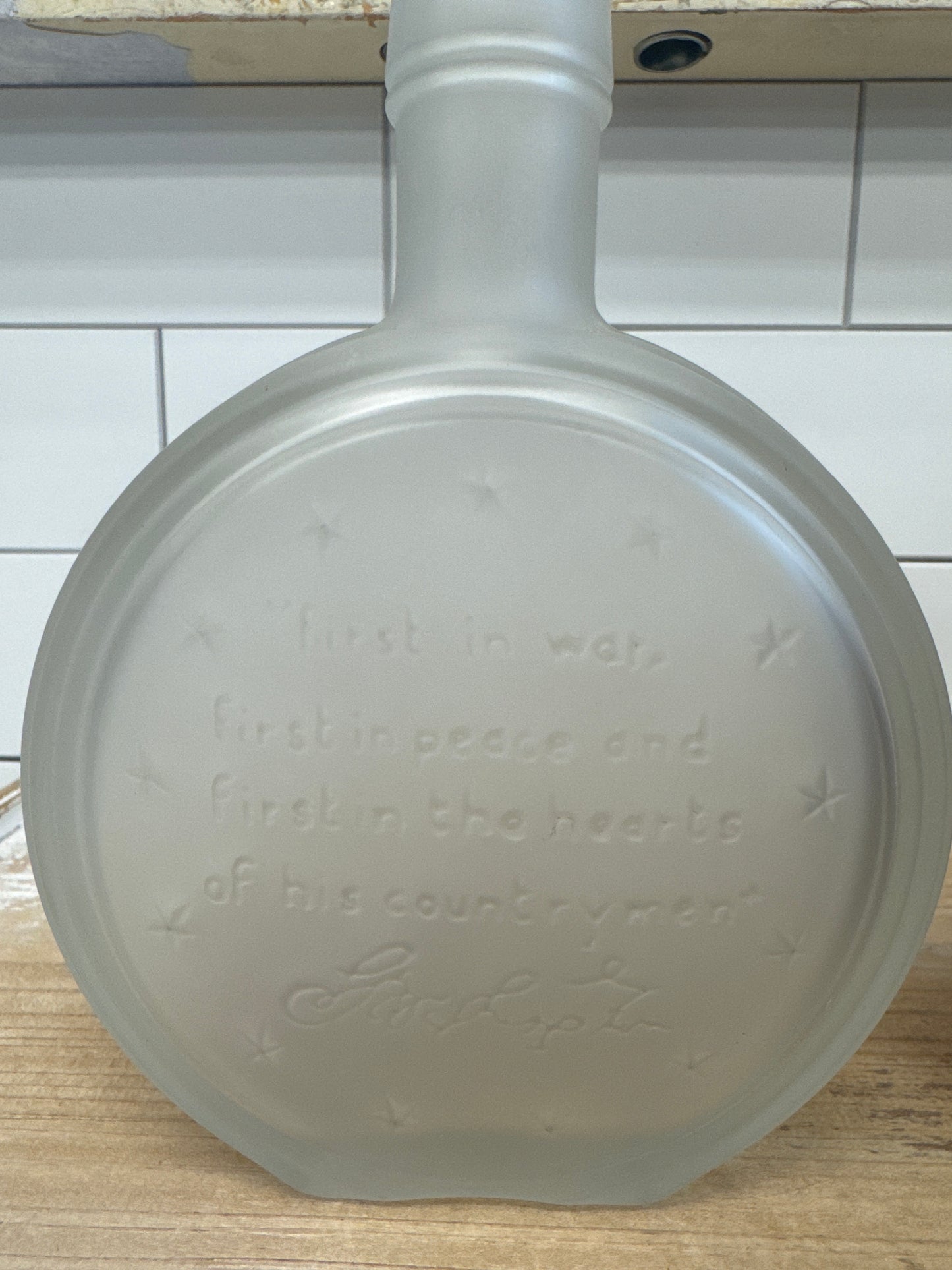 Wheaton George Washington Glass Bottle 8” Selection