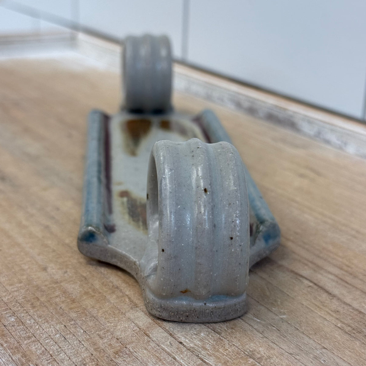 Holloman Pottery Butter Sled Stoneware Dish