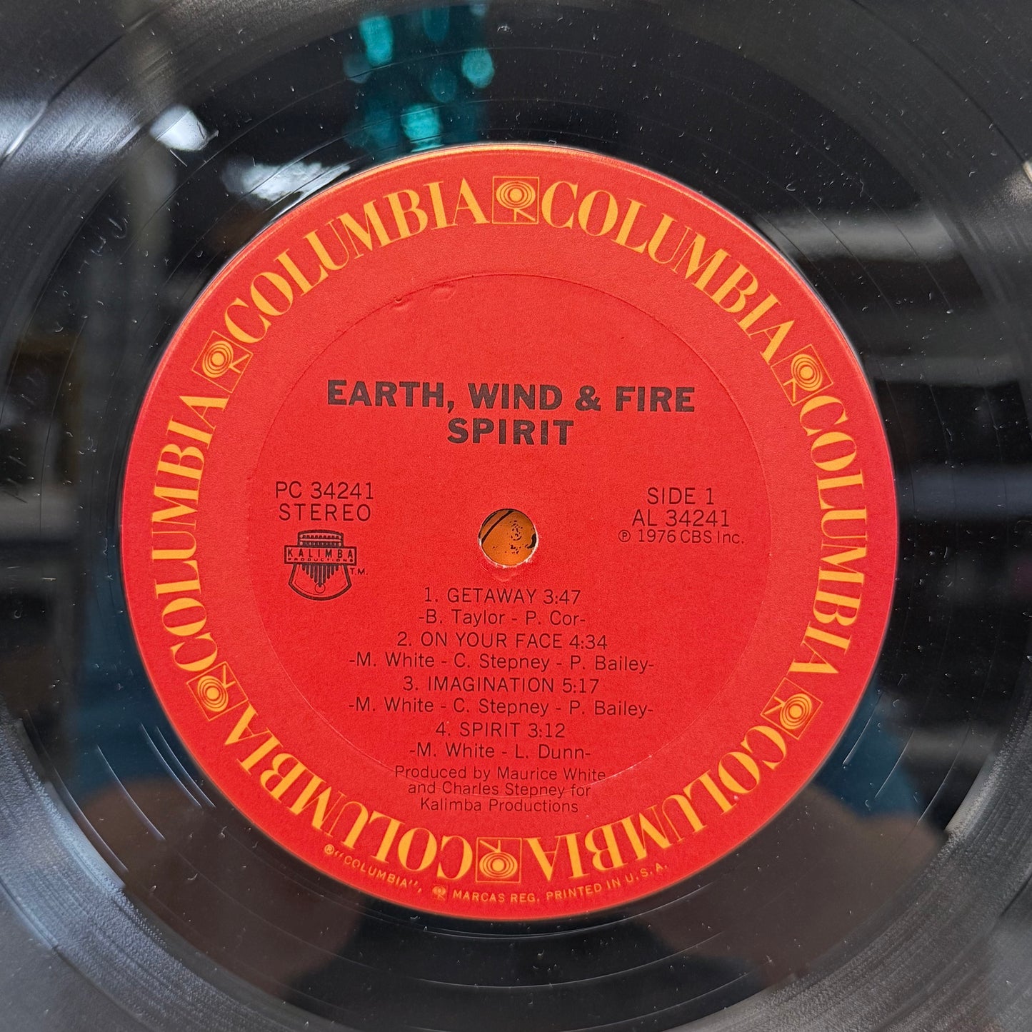 Earth Wind & Fire Spirit Vinyl Record LP 1976 #PC 34241