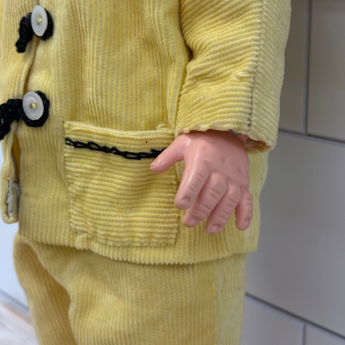 Vintage Allied Eastern AE Blonde Sleep Eye Doll 15” 1960s
