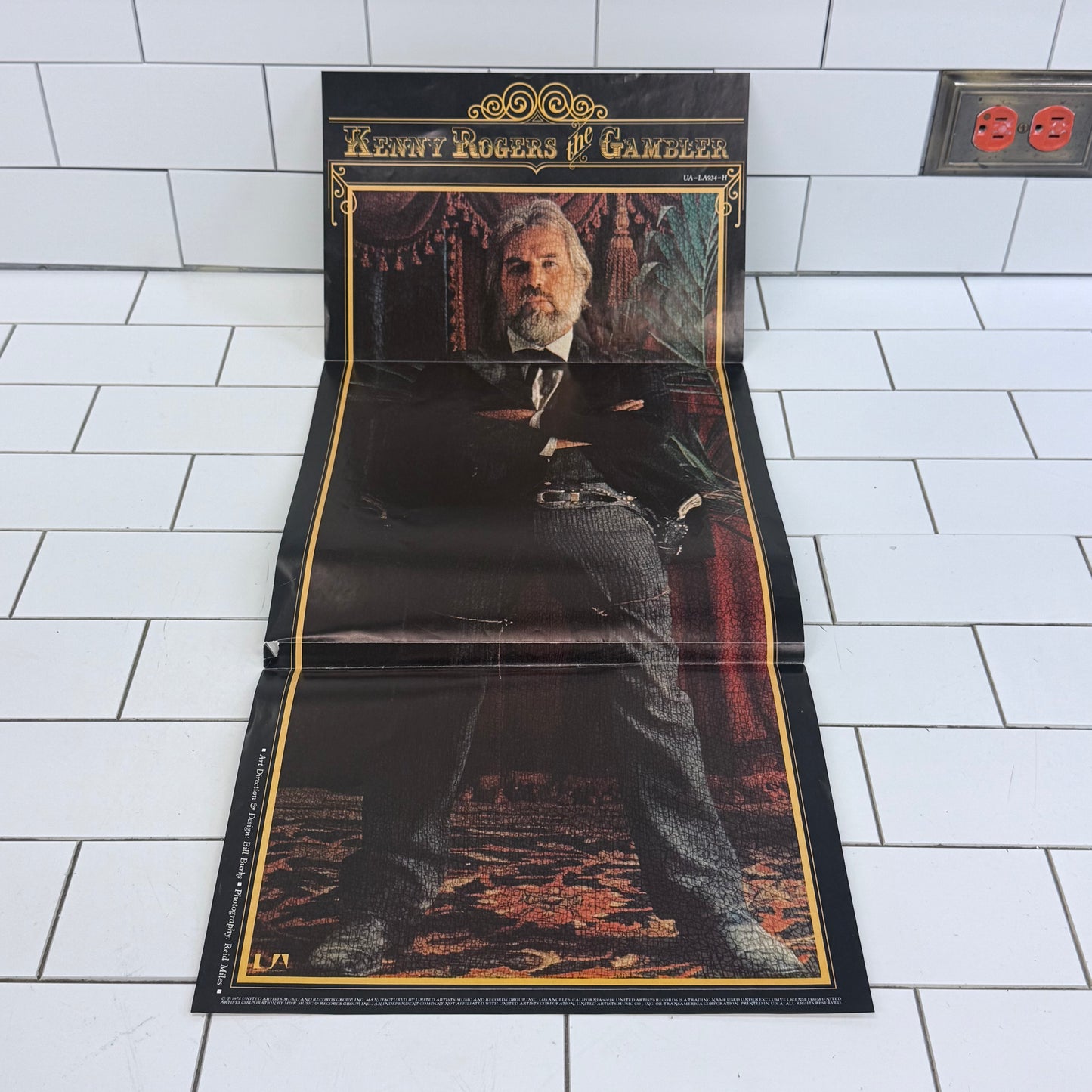 Kenny Rogers The Gambler Vinyl Record LP 1978 #UA-LA934-H