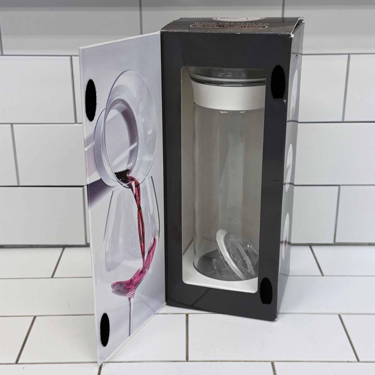 Savino Wine Preserver Glass Carafe with Box 750ml
